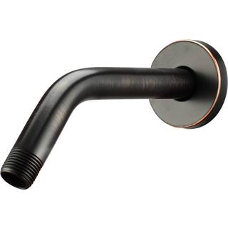 Purelux brusearm 8 tommer universel udskiftning lavet af rustfrit st?l olie gnidet bronze finish flange inkluderet