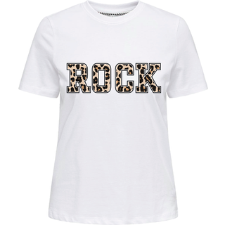 Only - Onlleonora S/S Tee - 4757036 Cloud Dancer Rock