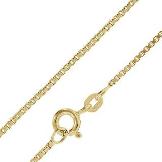 trendor 39450 Feine Veneziakette Silber 925 Goldplattiert 0,9 mm
