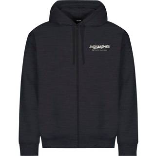 Plus Size Logo Hættetrøje Med Lynlås