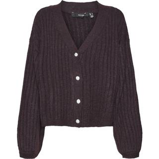 VERO MODA dame cardigan VMELYA - Plum Perfect W. MELANGE - S