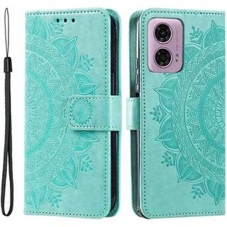 Motorola Moto G85/S50 Neo Mandala Series Etui med Pung - Grøn