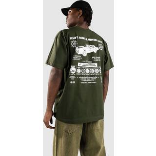 HUF Rim & Wheel Inc T-shirt - M - hunter green