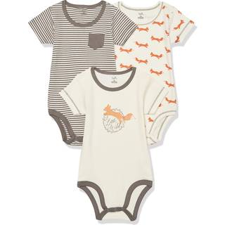 R?rt af naturen Unisex Baby Organic Cotton Bodysuits Fox 3-Pack 18-24 m?neder