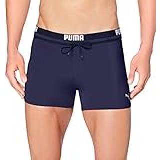 Puma Logo Swim Trunks - Navy-2 - Medium