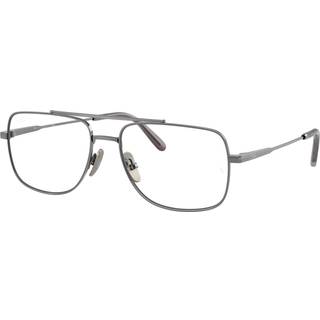 Ray - Ban Unisex RX8797 WILLIAM TITANIUM 1000 Optiske stel Titanium Grå Transparent Firkantet Normal