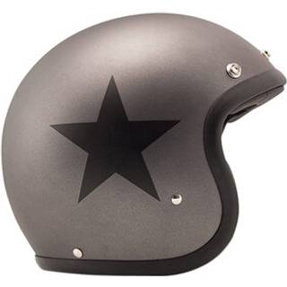 DMD Retro Star Grey Jethjelm grå S