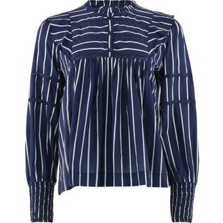 Continue CPH Joey Bluse Stribet Blå-M