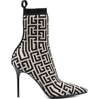 Balmain Skye printed sock boots - beige - EU 35