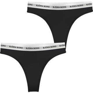 Björn Borg Core Logo Thong 2-pack Sort, XL