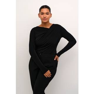 Kaffe Curve Kcaidi Jersey Blouse Bluser 10582571 Black Deep (XLARGE)