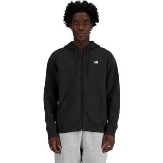 New Balance Sport Essentials Logo Fleece Full Zip, L, Sort
