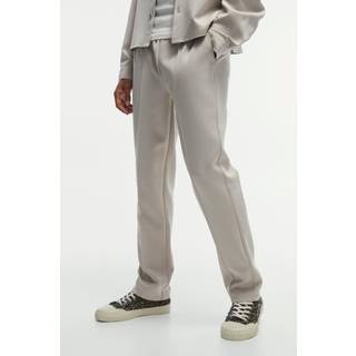 Mens Stone Tapered Pintuck Scuba Trouser