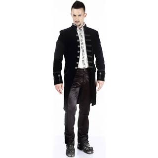 Gothic Aristokrat Herren Mantel Schwarzer Samt S 46