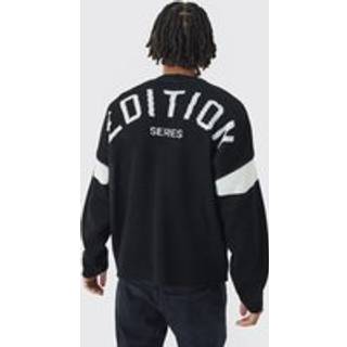 Mens Black Relaxed Ribbed Knitted Edition Series Cardigan
