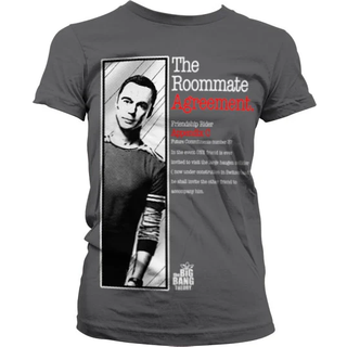 THE BIG BANG - T-Shirt The Roommate Agreement Girl - Grey (XXL)