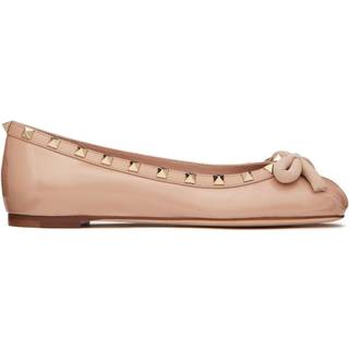 Valentino Garavani Rockstud patent leather ballet flats - pink - EU 38.5