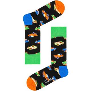 Happy Socks Car Sock - Black - Str 36/40