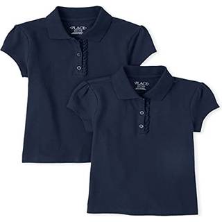 Børnene placerer piger kortærmet ruffle pique polo tidevand 2 pakke xxl (16)