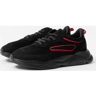 HUGO Herren Sneaker schwarz Textil & Canvas