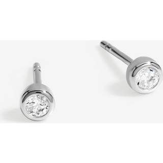Simply Silver 925 Cubic Zirconia Mini Besel ørestikkeren
