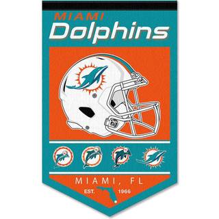 Miami Dolphins Heritage History Banner Pennant