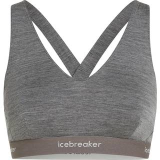 Icebreaker Women's 125 Cool-Lite Sprite Racerback Bra Sports-bh Damer størrelse S farve grå