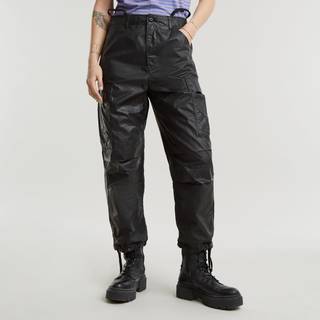 Cargo Cropped Drawcord - Black - Women