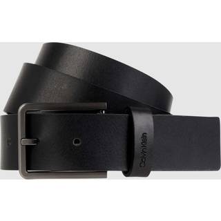 Leather Belt - Calvin Klein - Black - Men - 90 cm - Black - 90 cm