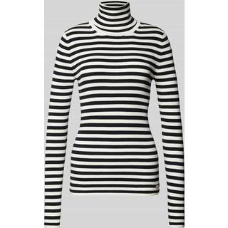 Slim Ribbed Roll Neck Jumper - White - XL