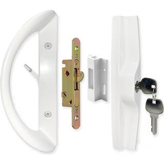 Allywasai Patio Skyded?rh?ndtag S?t med Mortise Lock Key Cylinder og Keeper Replacement Handle Lock Set passer til d?rtykkelse fra 1-1/2 """" til 1