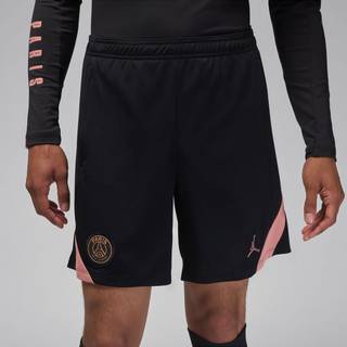 Maskinstrikkede Paris Saint-Germain Third Strike Jordan Dri-FIT-fodboldshors til mænd - sort