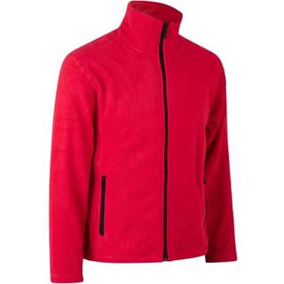 Id identity Fleece cardigan rød 3xl
