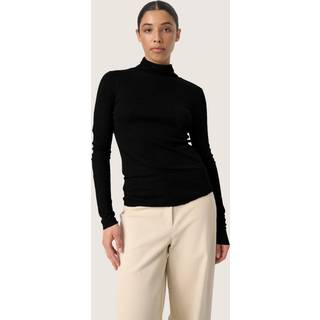 Soaked In Luxury Slfauna Rollneck Toppe & T-Shirts 30407717 Black (XLARGE)