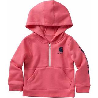 Carhartt Girls 'Baby Long?rmet halv-zip h?tte sweatshirt Pink Lemonade 3 m?neder
