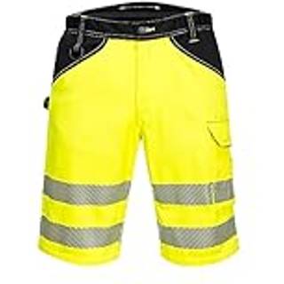 PW3 Hi-Vis Shorts -Gul/Sort (Størrelse: 30)