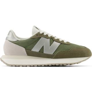 New Balance Kvinder 237 i Grøn/Grå læder, Størrelse 37
