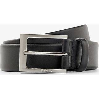 BOSS Black Herren Gürtel schwarz Glattleder