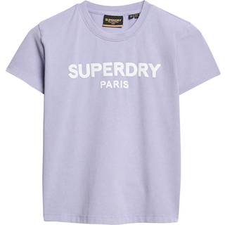 Superdry Superdry Dull Purple Sport Luxe Graphic Fitted T-Shirt
