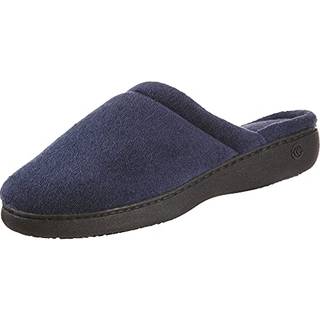 Isotoner Womens Terryaslip p? clog-hjemmesko med hukommelsesskum til indend?rs komfort Navy afrundet 65-7
