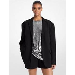 MK Oversized Crepe Blazer - Black - Michael Kors - XS-S