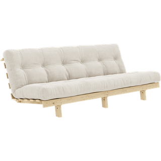Lean Sovesofa Fra Karup Design i Massiv FSC Fyrretræ | Japandi - 510 Ivory - Længde: 200 cm