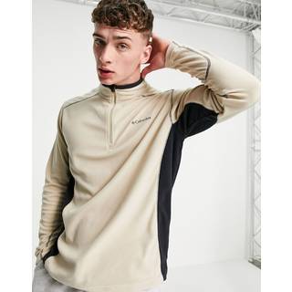 Columbia Klamath Range II Half Zip Fleecesweatere Herrer størrelse M - Regular farve beige