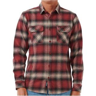 Rip Curl Count Flannel Shirt Skjorte Herrer størrelse XXL farve brun