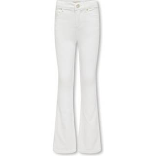 KIDS ONLY KOGROYAL flared fit bukser i hvid til piger