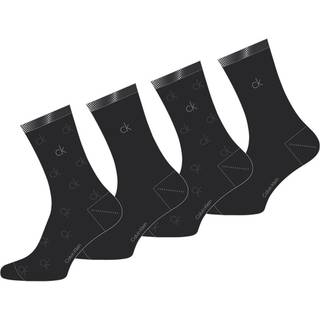 4 Pack Crew Socks - Black - One Size
