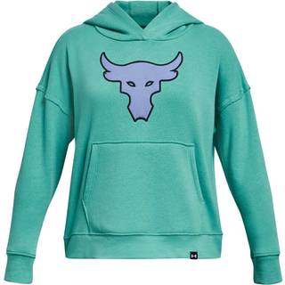 Sweatshirt med hætte Under Armour Pjt Rck Brhma Bull Fleece HD-GRN 1379027-369 Størrelse YXS