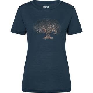 super.natural Women's Tree of Knowledge Tee Merino-shirt Damer størrelse L farve blå