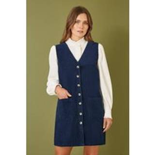 Yumi Corduroy Knapper Spenrkjole med lommerEU 42 (UK 14)