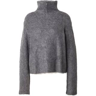 Modström KaneMD zip t-neck - Dark Grey Melange - XL - Strik